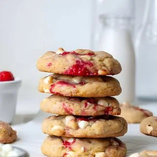 Raspberry White Chocolate Cookies