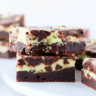 Mint Cream Cheese Brownies