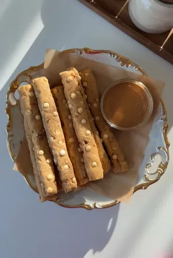 White Chocolate Chip Biscoff Cookie Fries