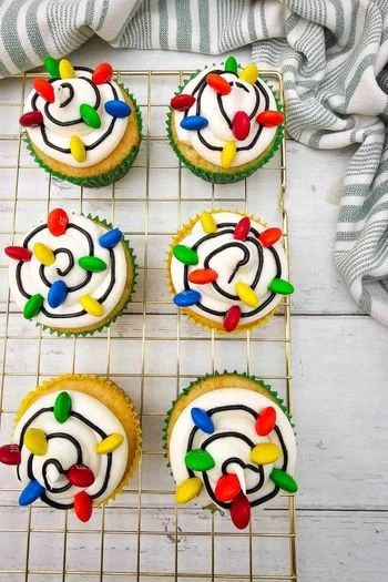 Christmas Light Cupcakes