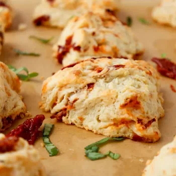 Smoked Cheddar Sun-Dried Tomato Scones