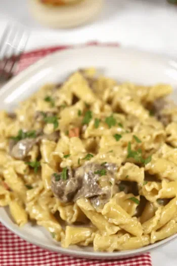 Philly Cheesesteak Pasta