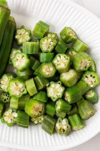Steamed Okra