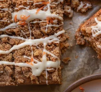 Brown Butter Carrot Coffee Cake with Cream Cheese Icing
