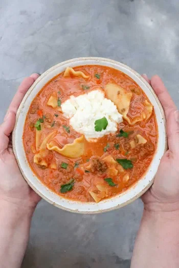 Easy One Pot Lasagna Soup
