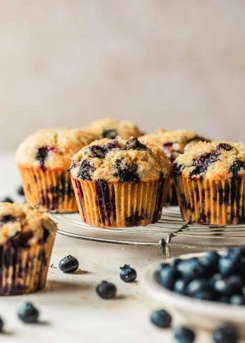 The Best Small Batch Blueberry Muffins