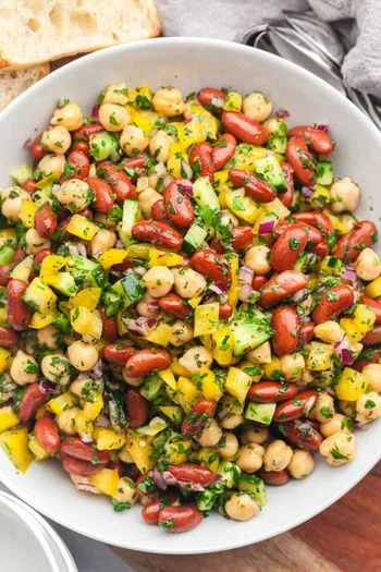 Chickpea and Kidney Bean Salad