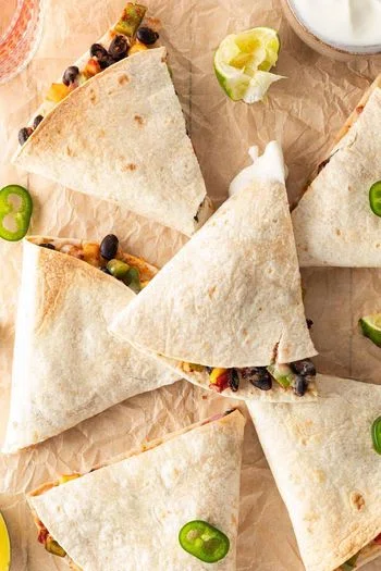 Oven-Baked Veggie Quesadillas