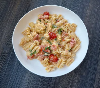 Creamy Boursin Cheese Pasta with Tomatoes