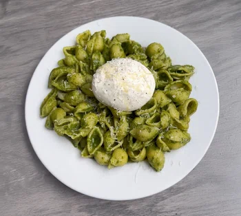 Pesto Pasta with Burrata