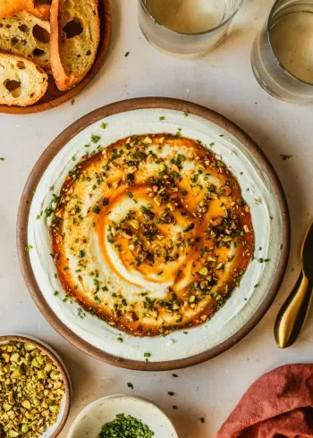 5-Minute Whipped Goat Cheese with Hot Honey