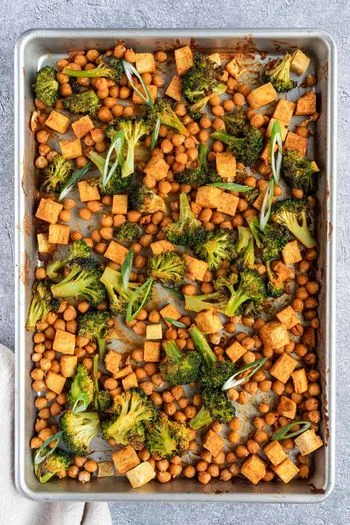 Sheet Pan Tofu & Chickpeas
