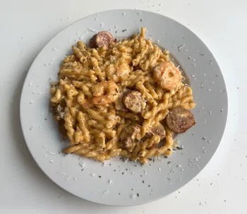 Creamy Cajun Shrimp & Sausage Pasta