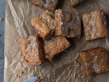 Brown Butter Toffee Blondies