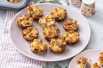 Apple Sausage Stuffing Bites