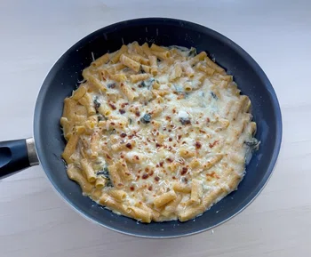 Spinach Artichoke Dip Inspired Pasta