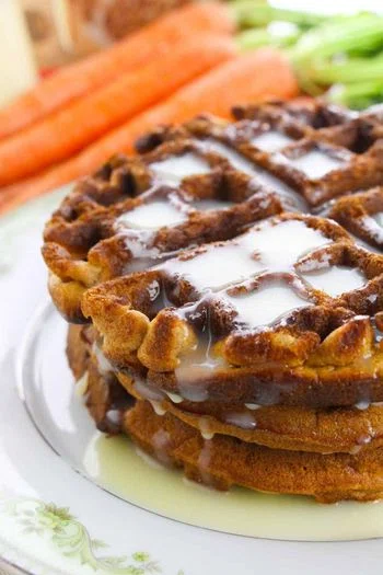 Carrot Cake Waffles