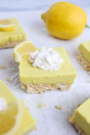 Vegan Lemon Cheesecake Bars