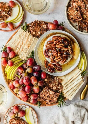 Honey Baked Camembert with Pecans