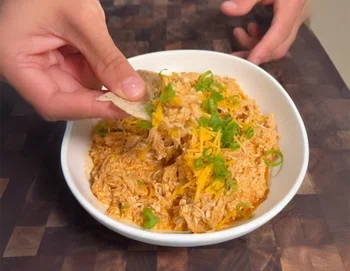 High Protein Buffalo Chicken Dip