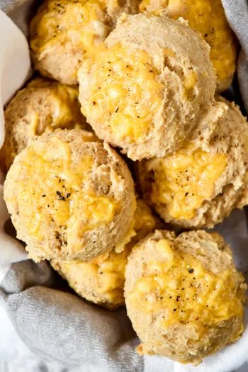 Pancake Mix Cheddar Drop Biscuits