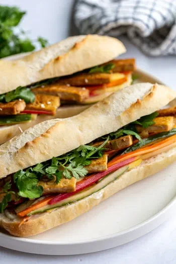 Tofu Banh Mi Sandwich (Vegan)