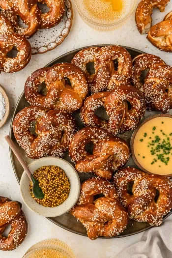 Buttery Mini Homemade Soft Pretzels