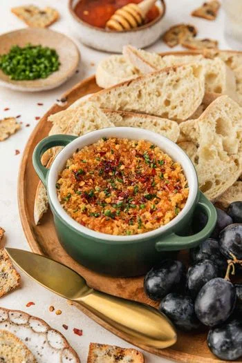 Crispy Baked Boursin Cheese (No Dredging!)