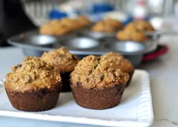 Healthy Cinnamon Raisin Lactation Muffins