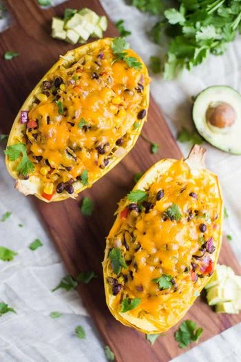 Spaghetti Squash Burrito Bowls
