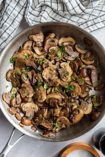 Sautéed Baby Bella Mushrooms