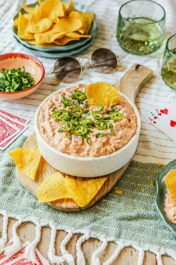 Boat Dip with Roasted Corn