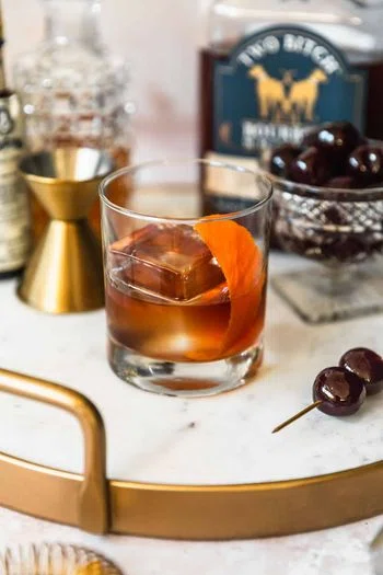 Freezer Door Old Fashioned with Bourbon