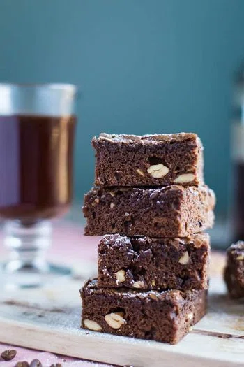 Mocha Cashew Brownies