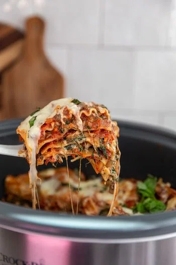 Vegetarian Crockpot Lasagna
