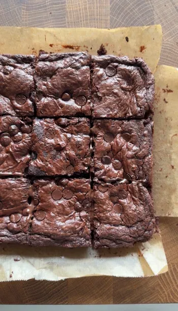 Nutella Stuffed Fudgy Brownie