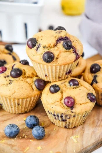 Blueberry Lemon Pancake Mix Muffins