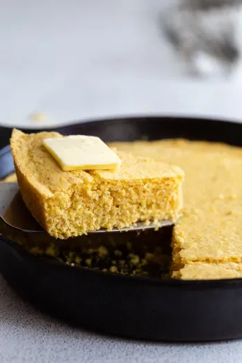 Vegan Cornbread (Moist, Easy & Made in a Skillet!)