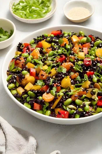 Asian Black Rice Salad