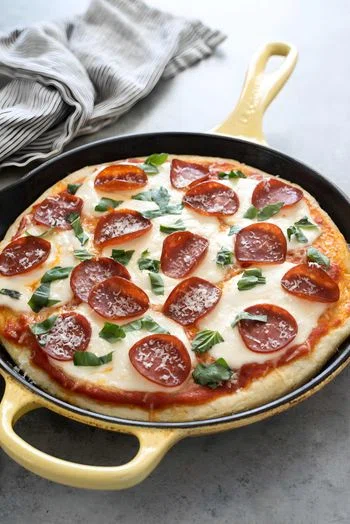 One Hour Focaccia Bread Pizza