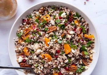 Wild Rice Salad with Orange and Pomegranate