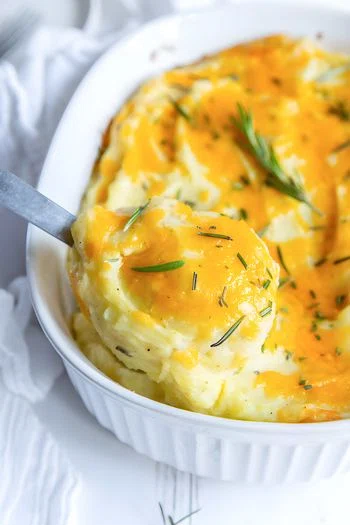 Twice Baked Mashed Potatoes