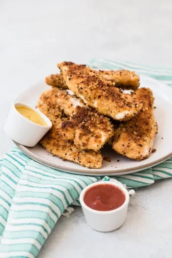 Crunchy Quinoa Crusted Chicken Tenders
