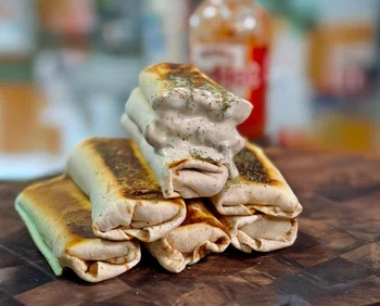 Buffalo Ranch Chicken Burrito Meal Prep