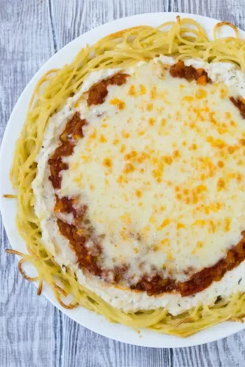 Vegetarian Spaghetti Pie