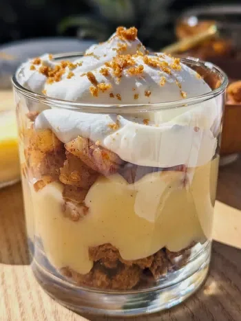 Pineapple Cinnamon Custard Parfaits