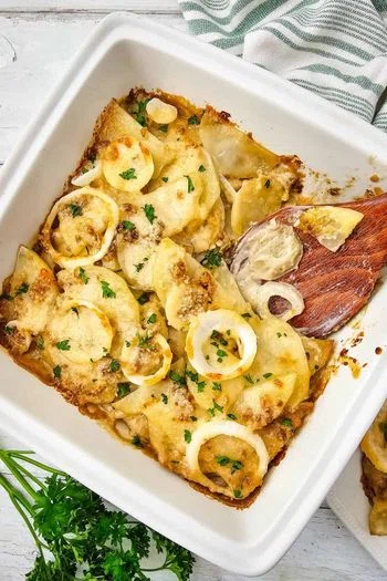 French Onion Potato Bake