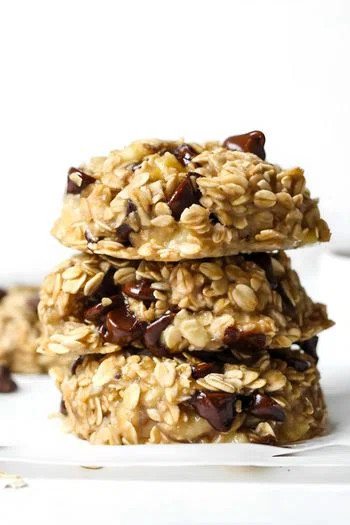3 Ingredient Banana Oatmeal Cookies