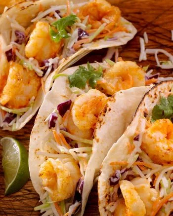 Shrimp Mango Salsa Tacos