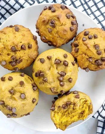 Vegan Pumpkin Banana Muffins